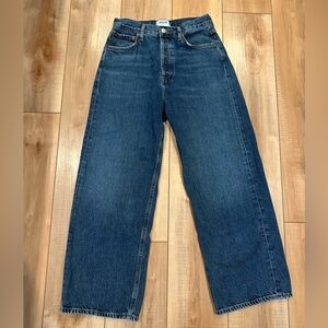 AGOLDE Ren High Rise Wide Leg Jeans in control! Best Seller!